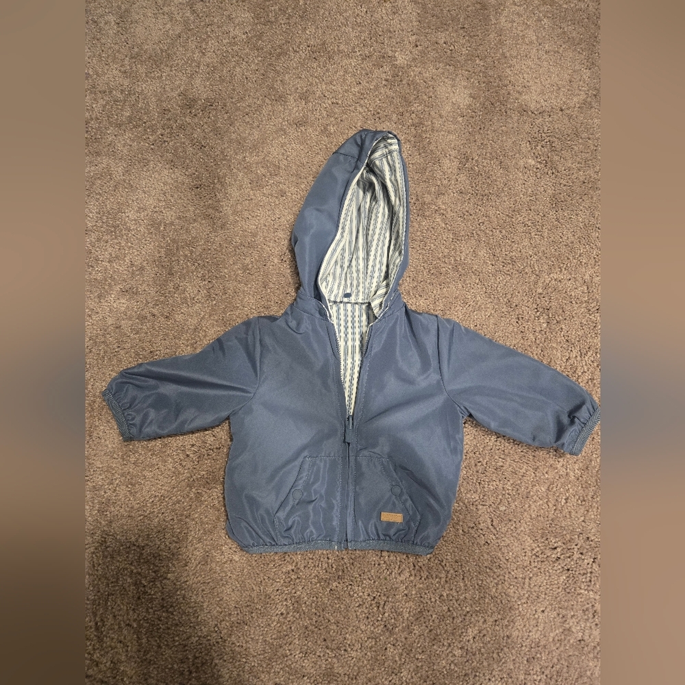 Mayoral Blue Hooded Rain Jacket for Baby Boys